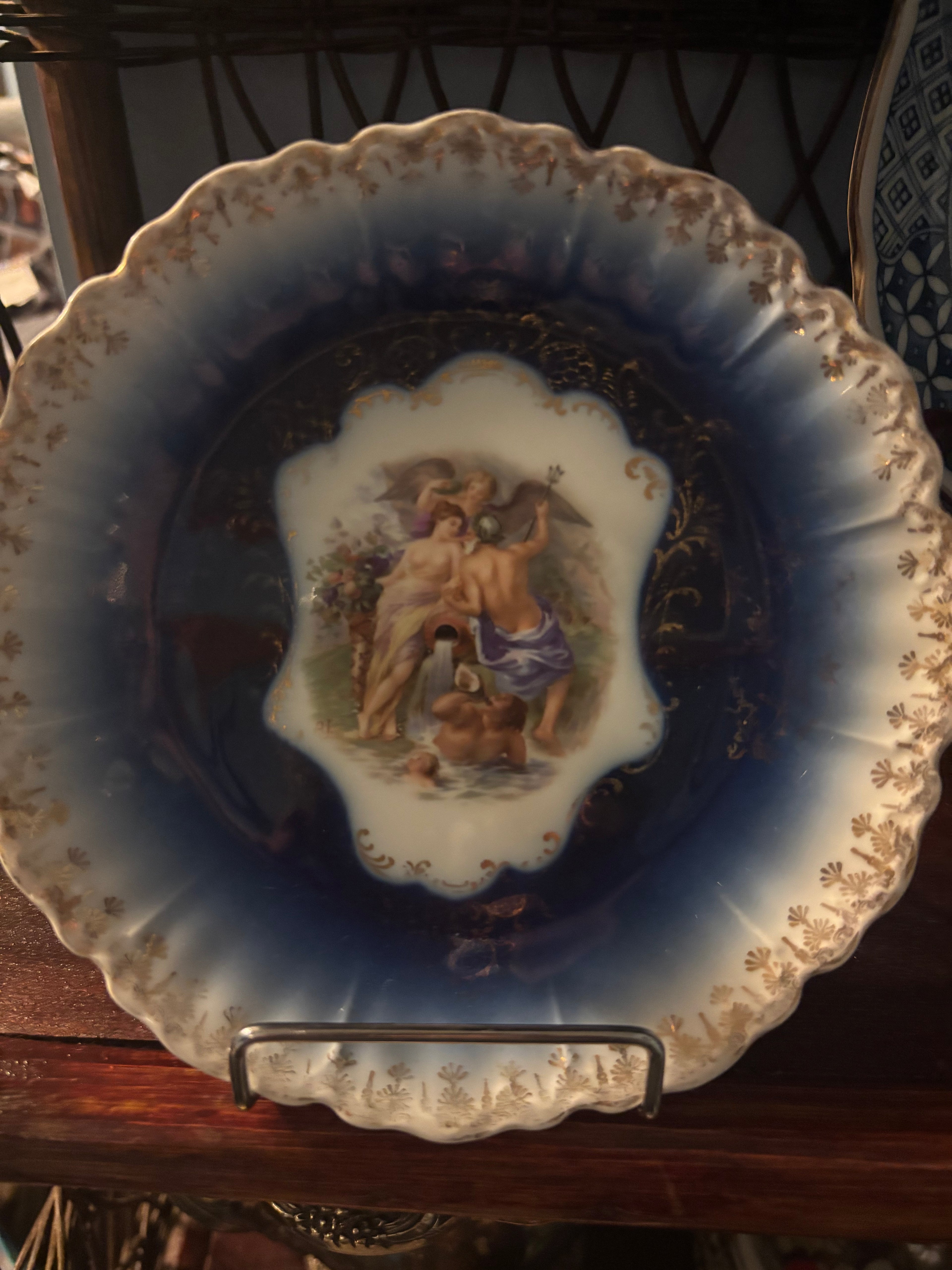 Antique P.M.B Royal Bavarian China Germany Decorative Plate