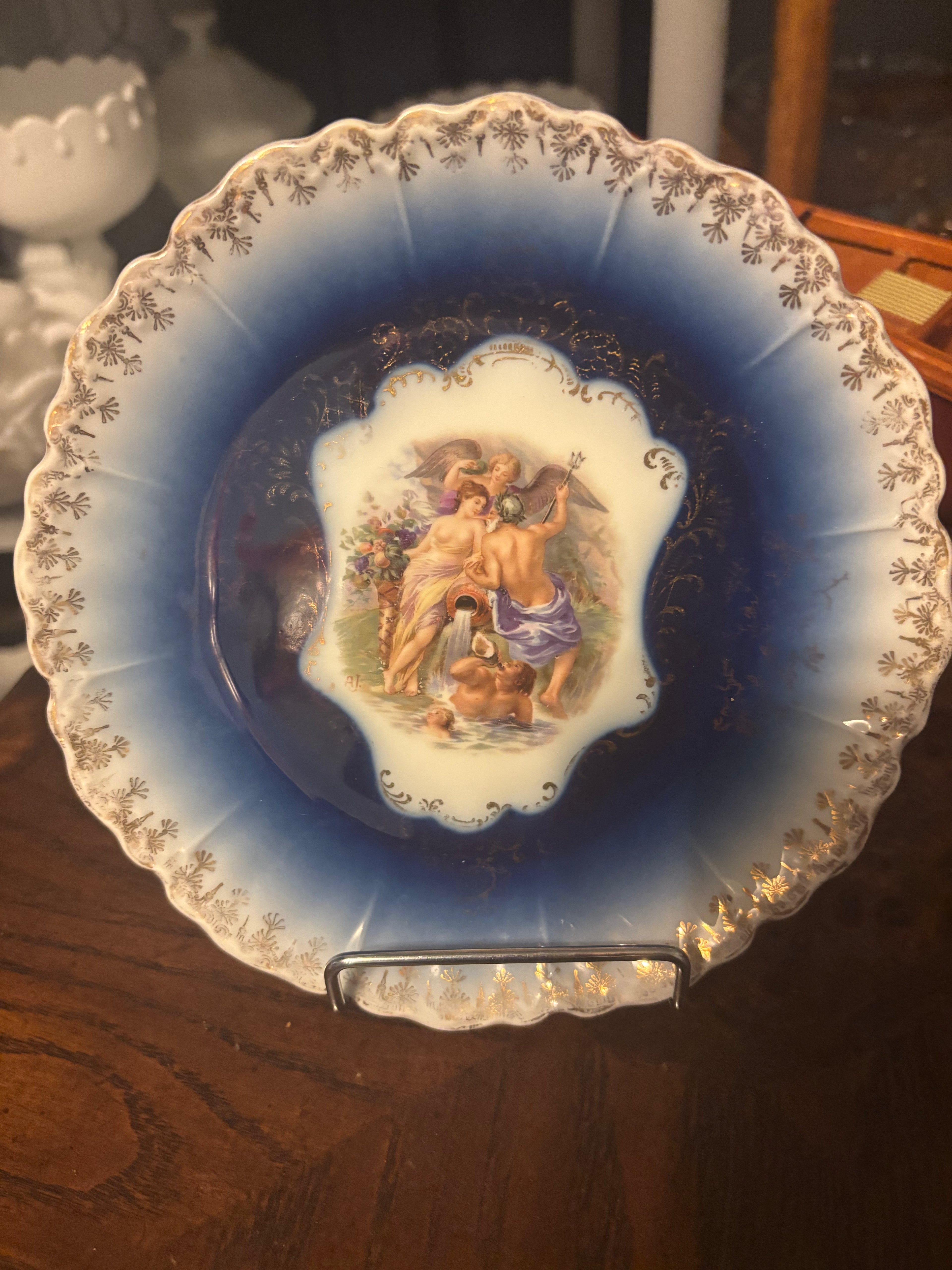 Antique P.M.B Royal Bavarian China Germany Decorative Plate