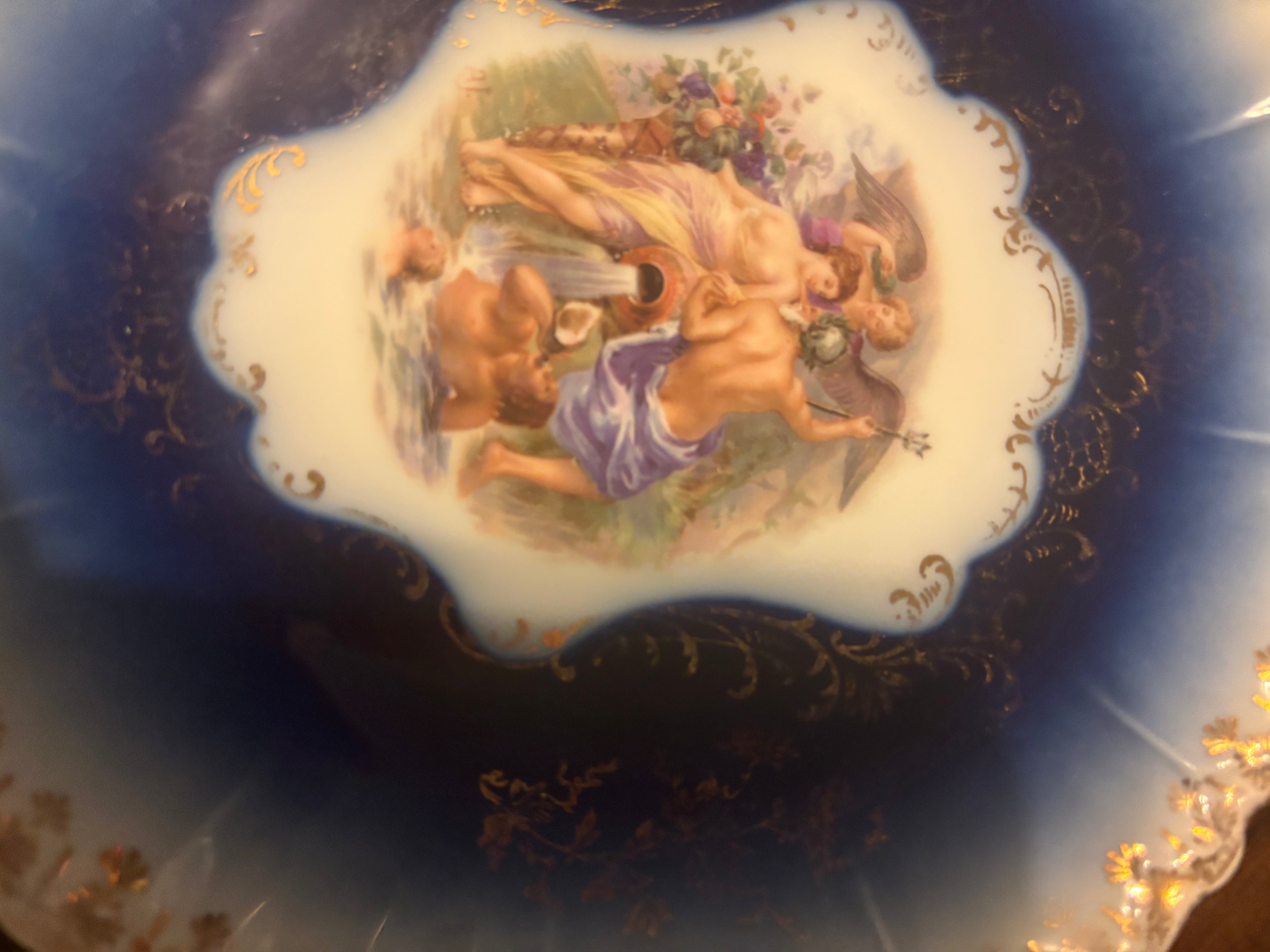 Antique P.M.B Royal Bavarian China Germany Decorative Plate